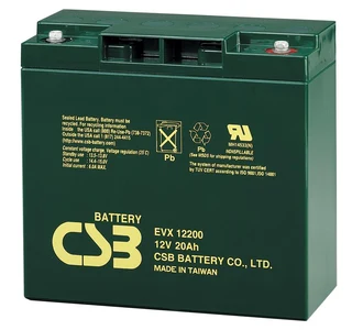 CSB EVX12200 12v 20ah Sealed Lead Acid Deep Cycle Battery.