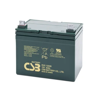 CSB EVX12340 12v 34ah Sealed Lead Acid Deep Cycle Battery.
