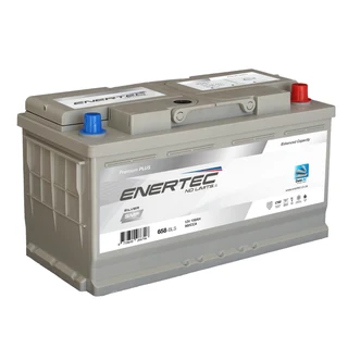 Enertec Silver 658HC, 12v, 100Ah, 900CCA RHP Car Battery