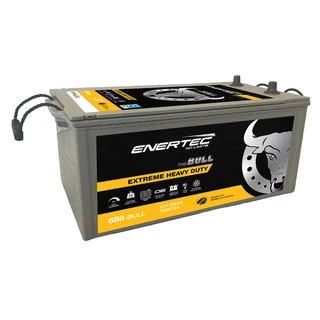 Enertec Bull 688 12v 230ah 1500cca RHP Truck Battery