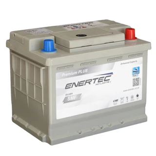 Enertec 612 Silver 12v, 50ah, 500CCA RHP Car Battery