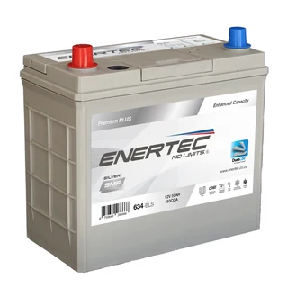 Enertec 634 Silver, 12v, 50ah 540CCA LHP Car Battery