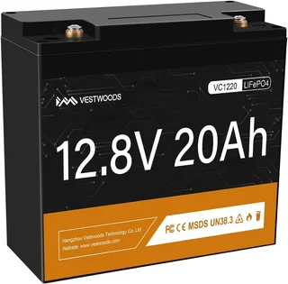 Vestwoods VC1220 Plus 12.8v  20Ah Lithium ion Battery