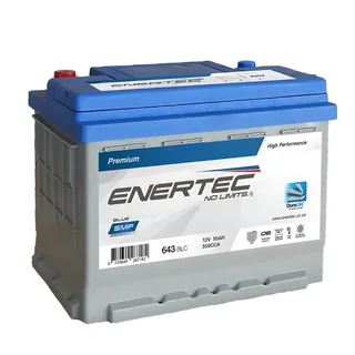 Enertec Silver 643 12v 55ah 550CCA LHP Car Battery