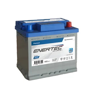 Enertec Blue 612, 12v, 45Ah, 460CCA RHP Car Battery