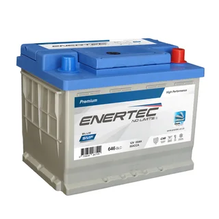 Enertec Blue 646,12v, 55Ah, 550CCA, RHP Car Battery