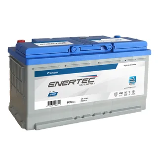 Enertec Blue 658, 12v, 90Ah, 850CCA RHP Car Battery