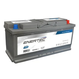 Enertec Silver 660/L6/I1 AGM Start/Stop 12v 105ah 1150cca RHP Car Battery