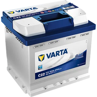 Varta Blue C22/ 612 52ah 12v Car Battery