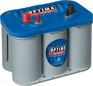 Optima Blue Top 12V 55Ah 750cca Spiral AGM Dual Power Battery