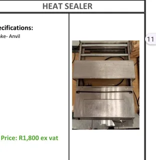 VARIOUS MACHINERY FOR SALE