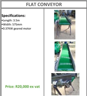 Flat Conveyor For Sale