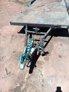Solid Flat Deck Trailer Double Axle For Sale