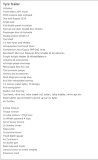 Mobile Tyre Fitment Trailer For Sale