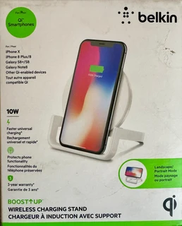 Belkin White 10W Qi Wireless Charging Stand (iPhone or Android)