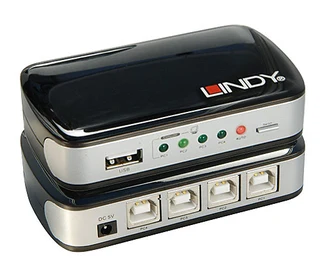 PC - Lindy switch to connect 4 computers to a single printer