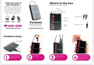 wireless transmitter and headsets