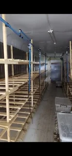 Reefer container converted for a mushroom farm