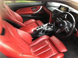 Bmw 420i convertable with red interior