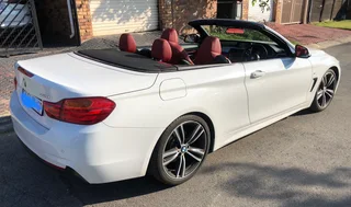 Bmw 420i convertable with red interior