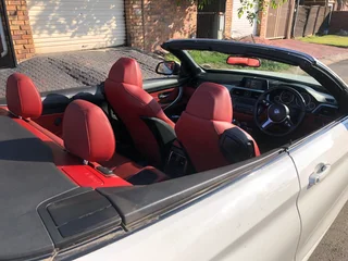 Bmw 420i convertable with red interior