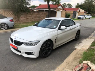 Bmw 420i convertable with red interior