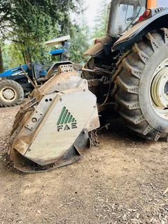 Valtra tractor with FAE mulcher