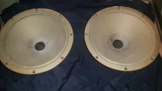 Pair of 30 watt 8ohm 30cm diameter made in Japan from old  fender twin reverb guitar amp's PLUS