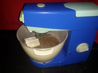 Kenwood chef fully restored and powder coated in deep blue