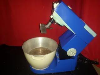 Kenwood chef fully restored and powder coated in deep blue