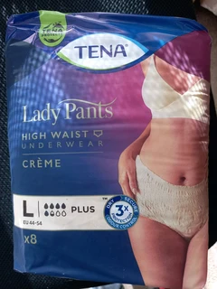 Tena Lady Pants High Waist Underwear/ Adult Diapers/Nappies Creme Size L