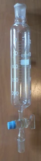 Lab Glassware - Pyrex Dropping Funnel PTFE Stopcock with Stopper 250ml