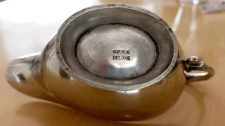 Vintage Silver Plated Gravy/Sauce Boat with Oval Tray