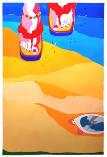 Contemporary Vibrant Limited Edition Print Silkscreen - Signed by SA Artist