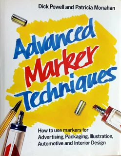 Advanced Magic Marker Art &amp; Illustration Technique Books x2 for Sale