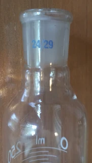 Lab Glassware - Pyrex Dropping Funnel PTFE Stopcock with Stopper 250ml