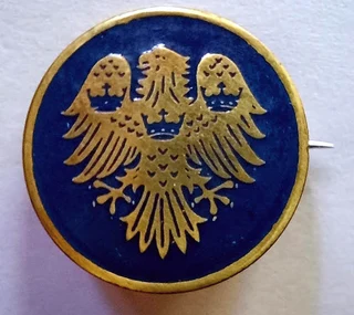 Vintage 1950’s Barclays Bank Spread Eagle Emblem Rhodesia enamel lapel pin/ badge