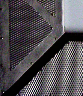 Unique, Handcrafted, Aluminium and Mesh Triangle Panel Picture Frame by local artist