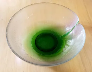 Collector&#39;s 1980s Hand Blown Crystalex Bohemia Art Glass Bowl Designed by Jiri Suhajek