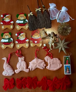 LOT of 80/90s Christmas Tree Decorations