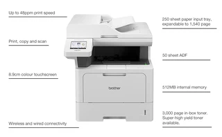 Brother DCP-L5510DW Multi-Function Mono Laser Printer