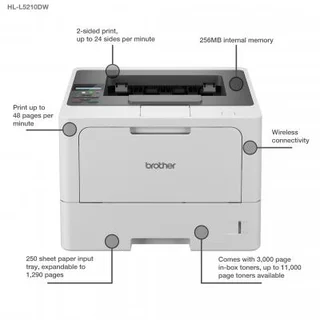 Brother HL-L5210DW Mono Laser Printer