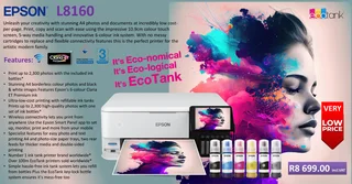 Epson L8160 A4 Photo EcoTank Printer ** VERY Low Price**
