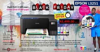 **Black Friday Offer**Epson L3251  A4 colour 3-in-1 printer  Ecotank Printer