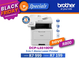 Brother DCP-L5510DW Multi-Function Mono Laser Printer