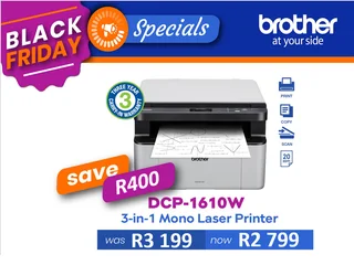 Brother DCP1610 Mono Laser Printer
