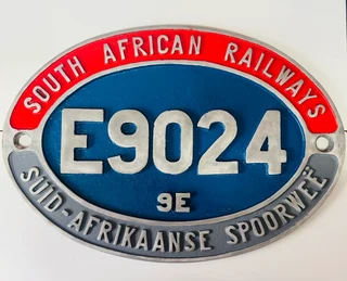 Locomotive Builders Plate E9024 9 E Cast Aluminium Plate