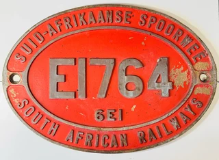 Locomotive Builders Plate E1764 Brass Plate