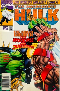 THE INCREDIBLE HULK-THE GREEN GOLIATH VS APOCALYPSE VS JUGGERNAUT- MARVEL COMICS