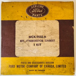 Vintage Ford Carburetor Gasket Kit-genuine Ford Part